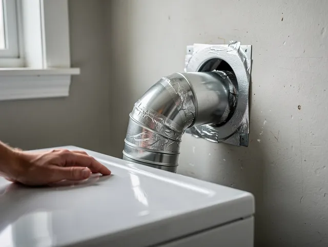 Foxborough Dryer Vent Cleaning expert performing professional dryer vent repair and installation in Foxborough