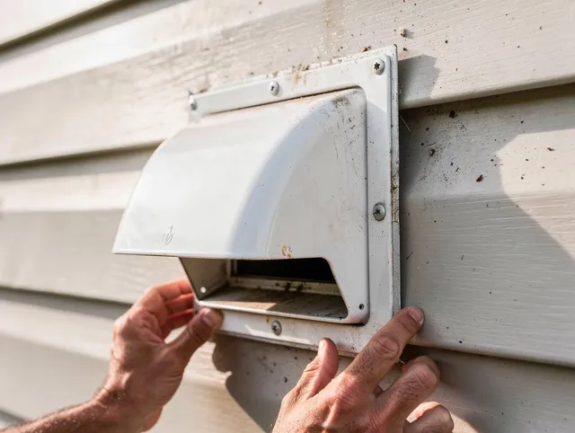 Foxborough Dryer Vent Cleaning technician delivering thorough residential dryer vent cleaning service in Foxborough